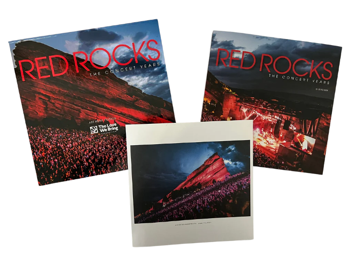 "Red Rocks: The Concert Years" - Limited Art Print Edition Table Book